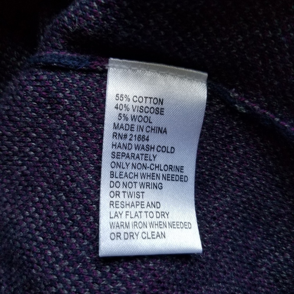 🌻2/$30 Foxcroft NavyDiagonalJacquardKnitMidiSkirt - Picture 4 of 4